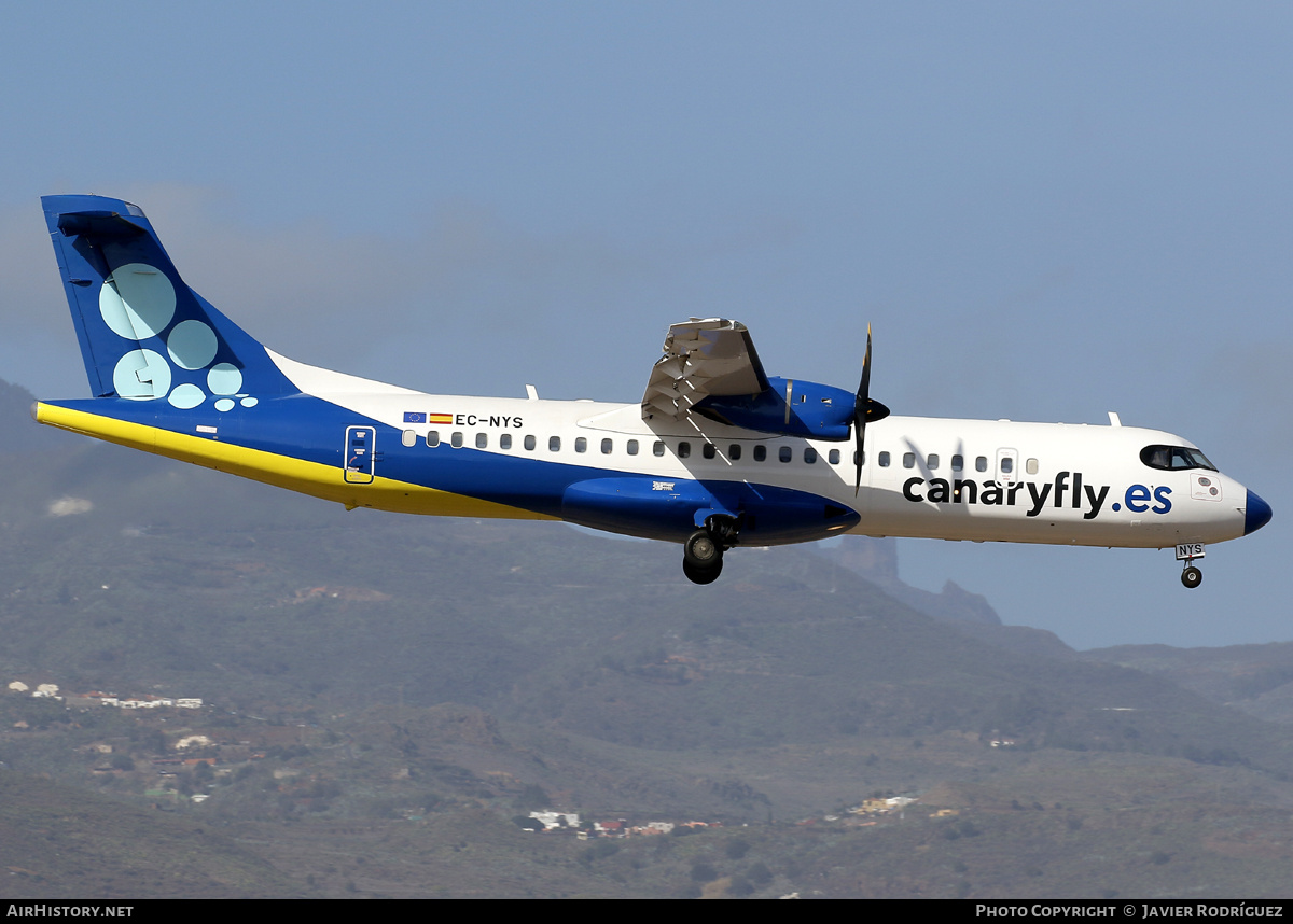 Aircraft Photo of EC-NYS | ATR ATR-72-500 (ATR-72-212A) | Canaryfly | AirHistory.net #758115