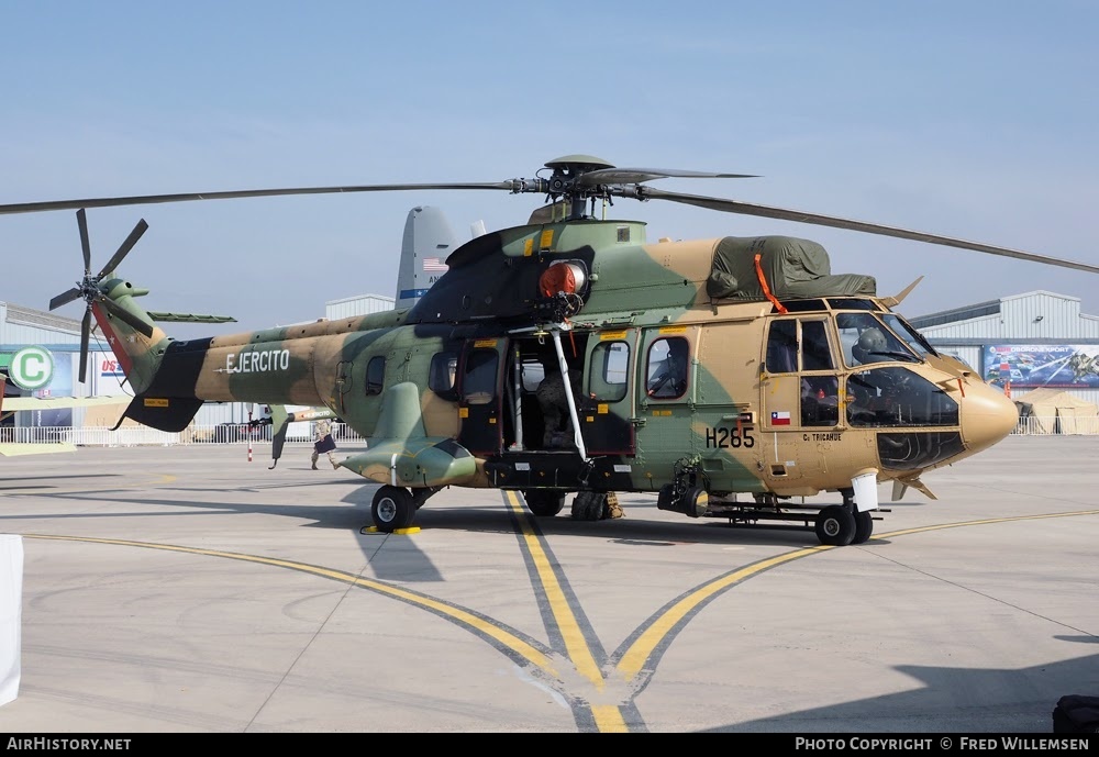 Aircraft Photo of H285 | Aerospatiale AS-532AL Cougar | Chile - Army | AirHistory.net #758148
