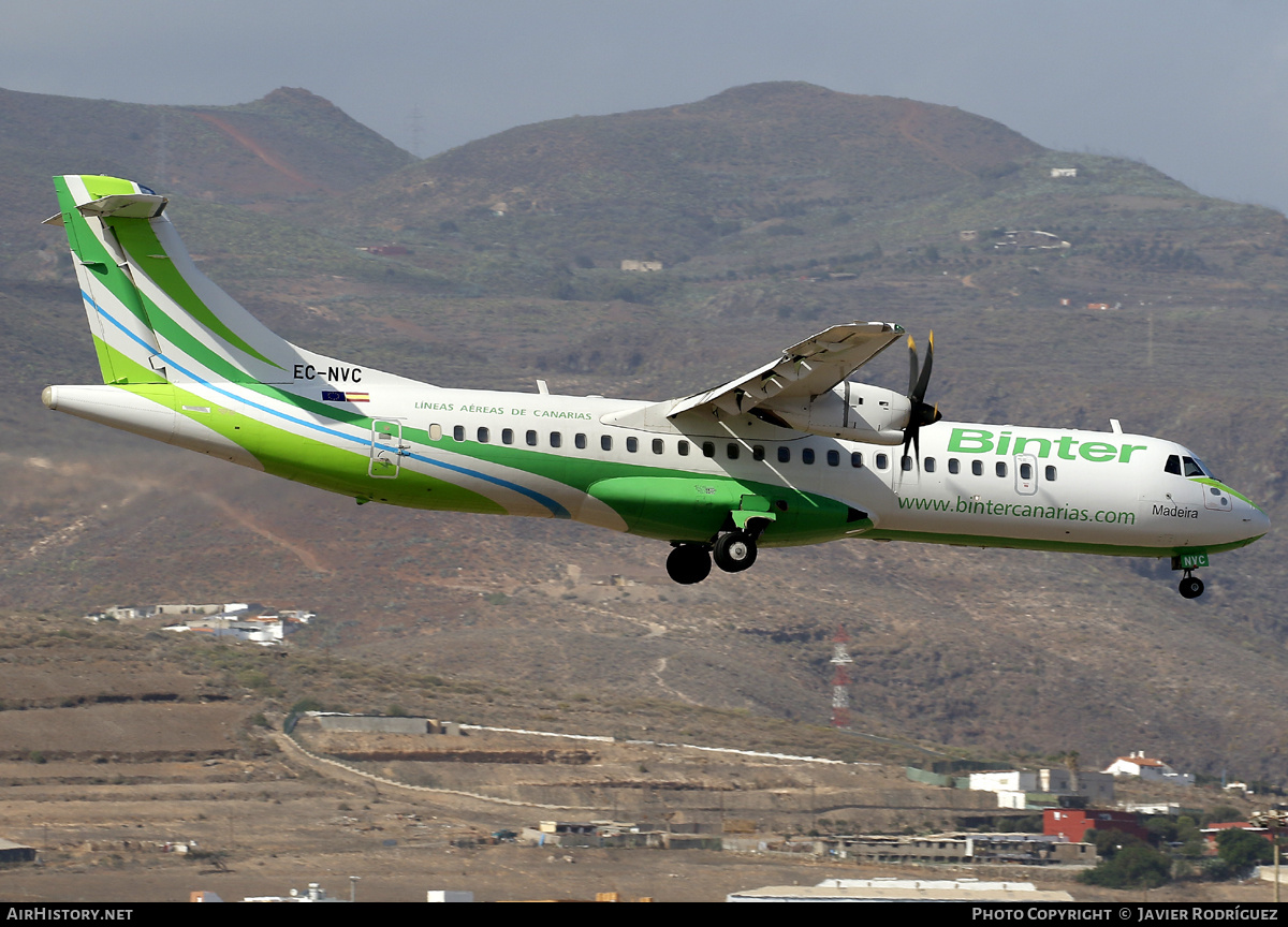 Aircraft Photo of EC-NVC | ATR ATR-72-600 (ATR-72-212A) | Binter Canarias | AirHistory.net #758150
