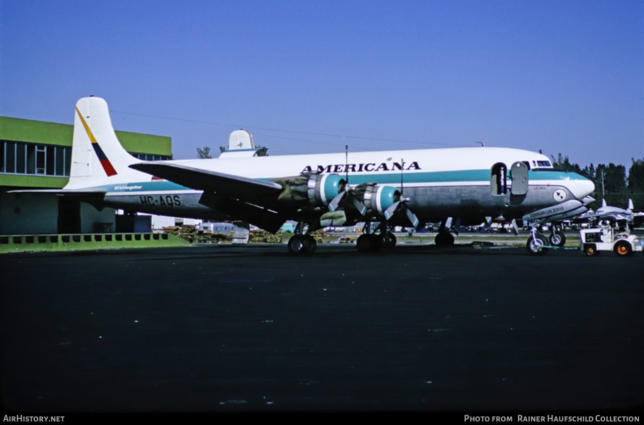 Aircraft Photo of HC-AQS | Douglas DC-6A | Americana de Aviación | AirHistory.net #758197
