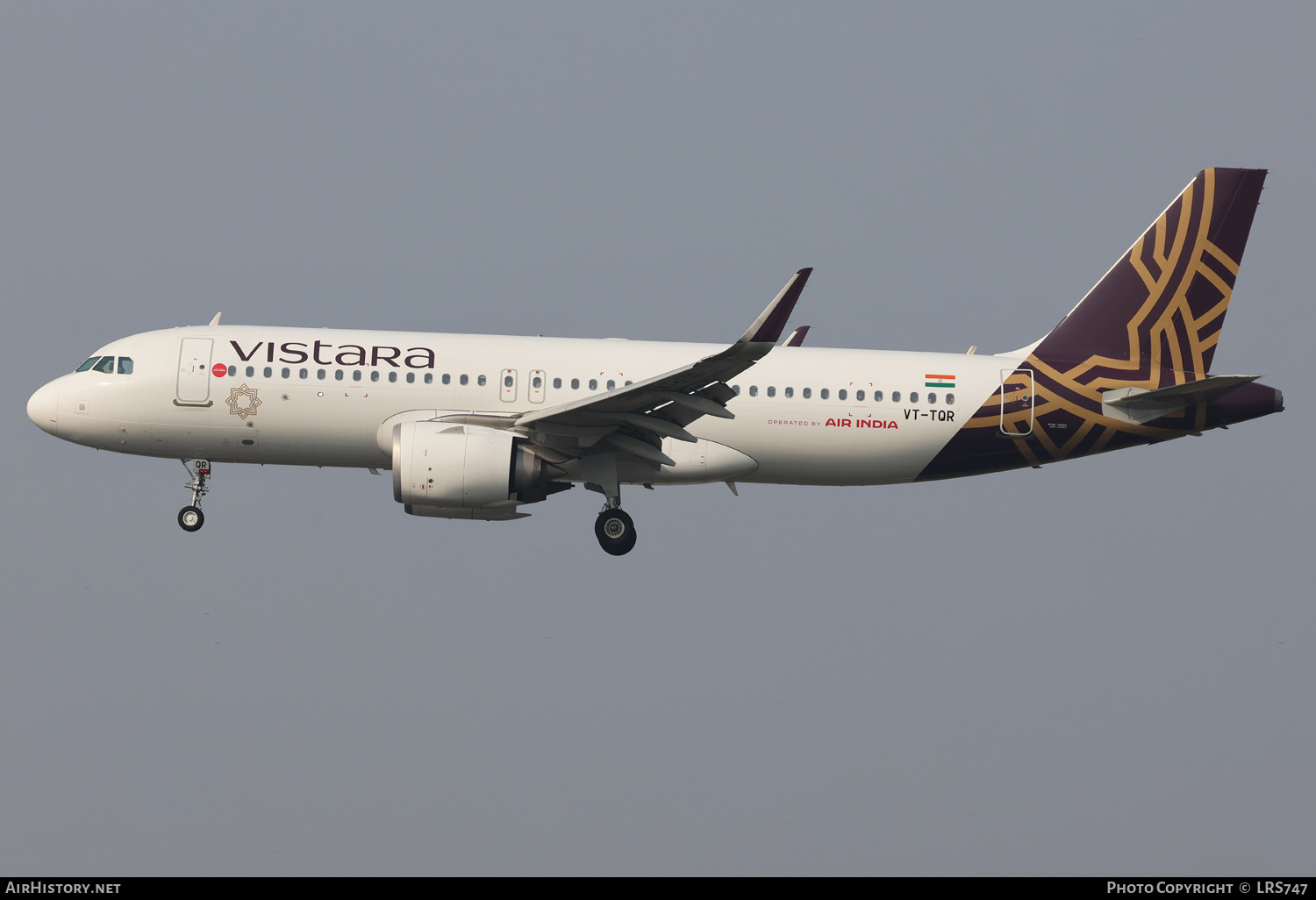 Aircraft Photo of VT-TQR | Airbus A320-251N | Vistara | AirHistory.net #758262