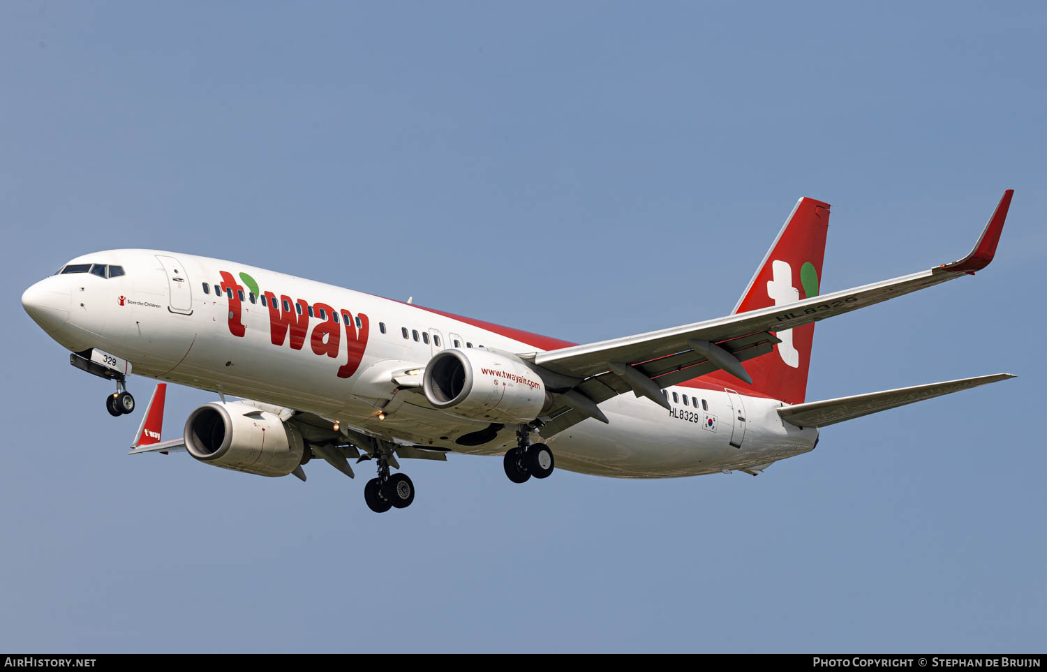 Aircraft Photo of HL8329 | Boeing 737-8KN | T'way Air | AirHistory.net #758321