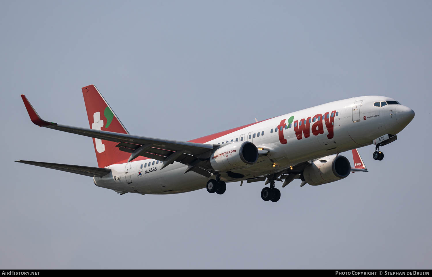 Aircraft Photo of HL8565 | Boeing 737-85R | T'way Air | AirHistory.net #758361