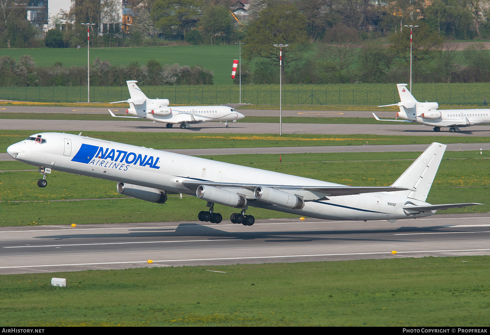 Aircraft Photo of N865F | McDonnell Douglas DC-8-63CF | National Airlines | AirHistory.net #758421