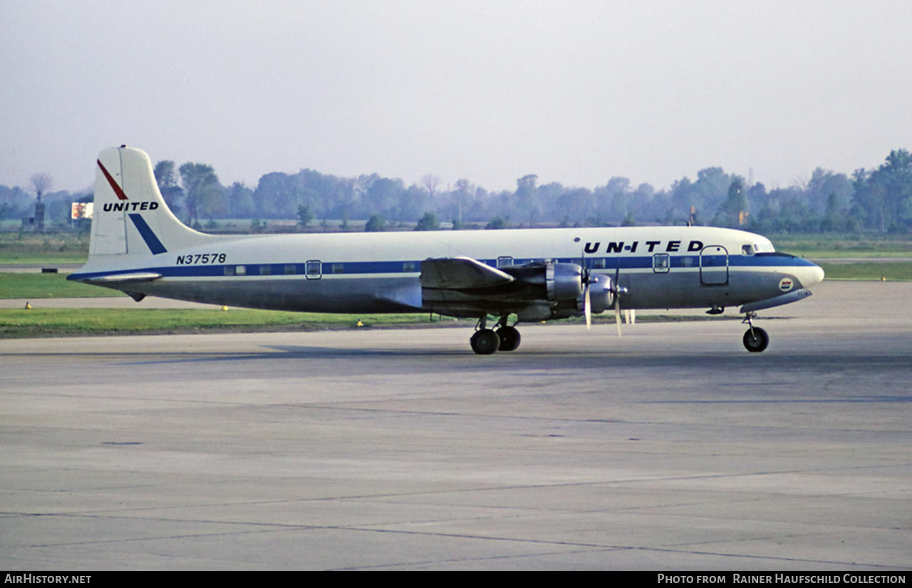 Aircraft Photo of N37578 | Douglas DC-6B | United Air Lines | AirHistory.net #758467