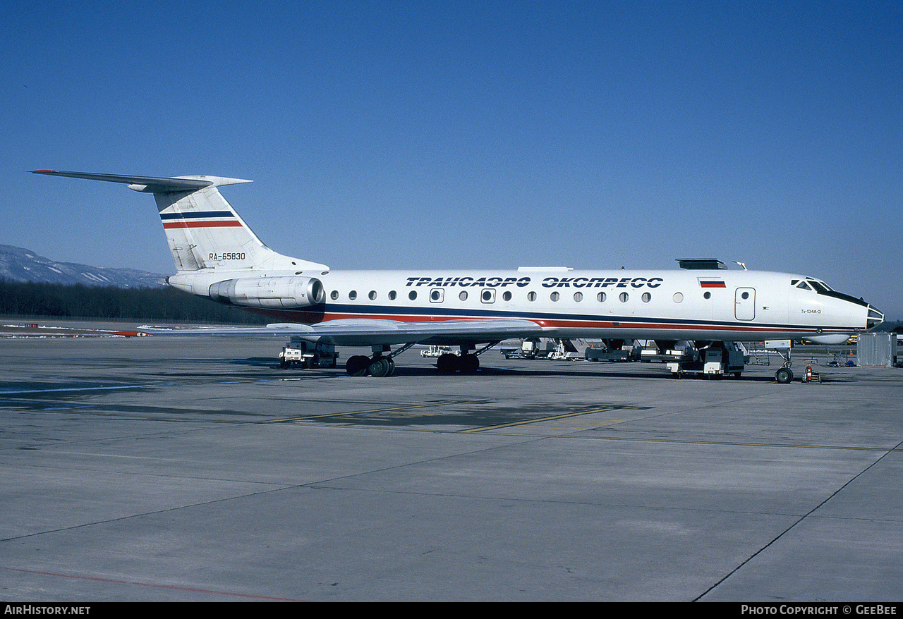 Aircraft Photo of RA-65830 | Tupolev Tu-134A-3 | Transaero Express | AirHistory.net #758486