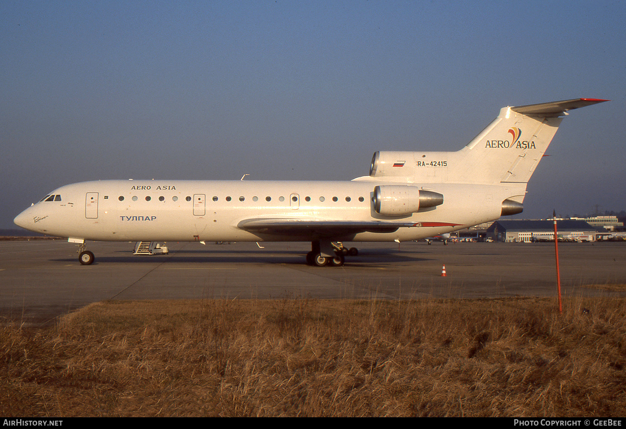 Aircraft Photo of RA-42415 | Yakovlev Yak-42D | Aero Asia | AirHistory.net #758502