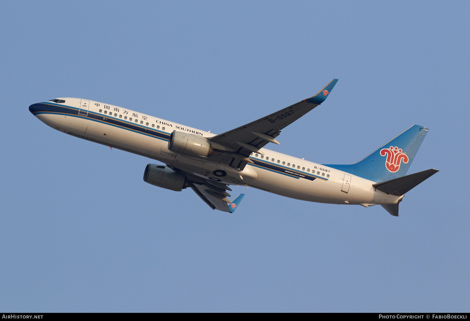Aircraft Photo of B-5597 | Boeing 737-81B | China Southern Airlines | AirHistory.net #758562
