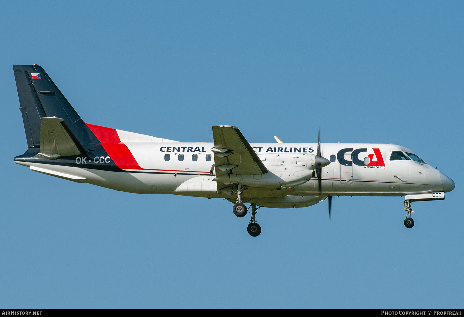 Aircraft Photo of OK-CCC | Saab 340B | CCA - Central Connect Airlines | AirHistory.net #758570