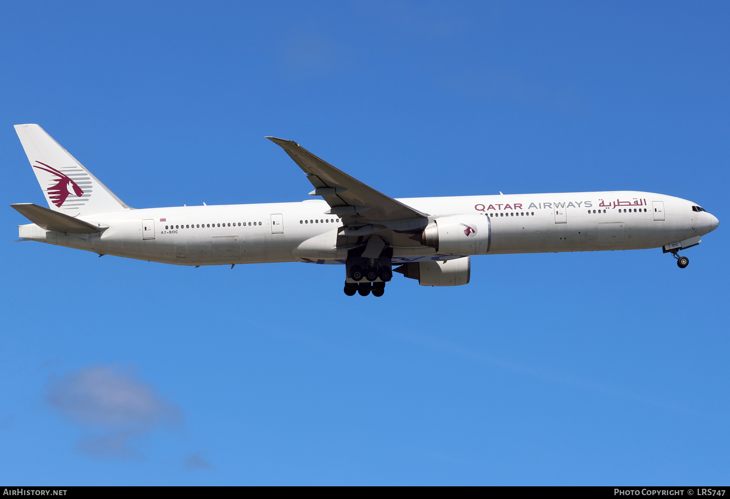 Aircraft Photo of A7-BOC | Boeing 777-367/ER | Qatar Airways | AirHistory.net #758598