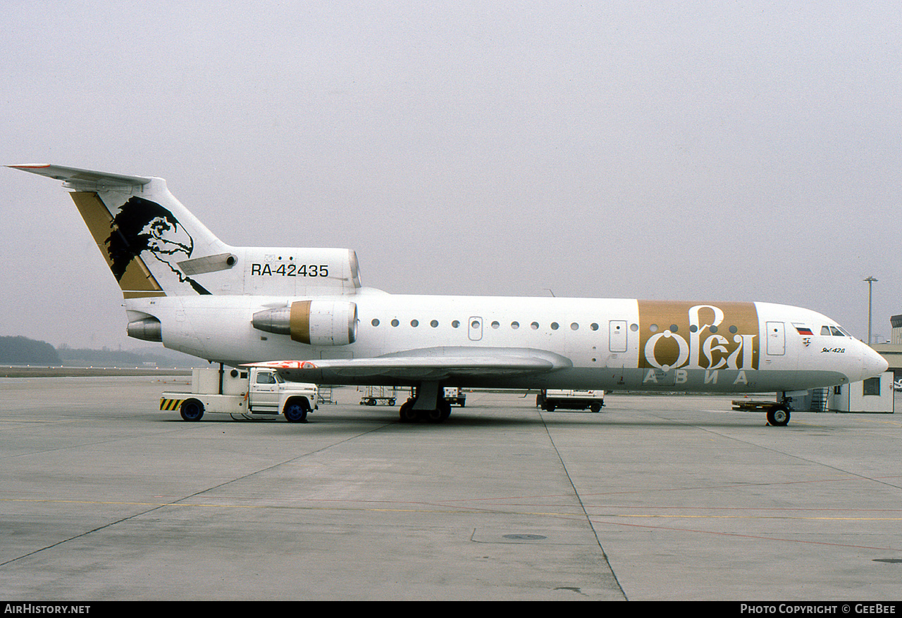 Aircraft Photo of RA-42435 | Yakovlev Yak-42D | Orel Avia | AirHistory.net #758603