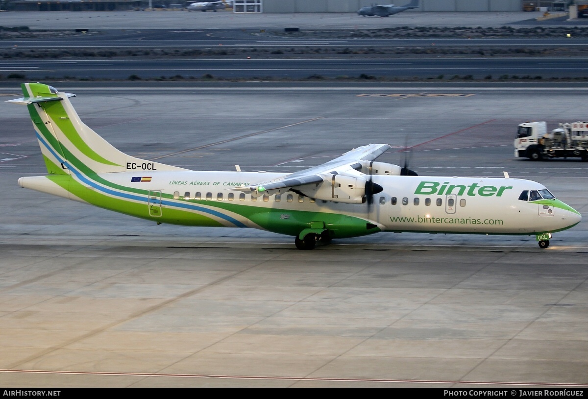 Aircraft Photo of EC-OCL | ATR ATR-72-600 (ATR-72-212A) | Binter Canarias | AirHistory.net #758650