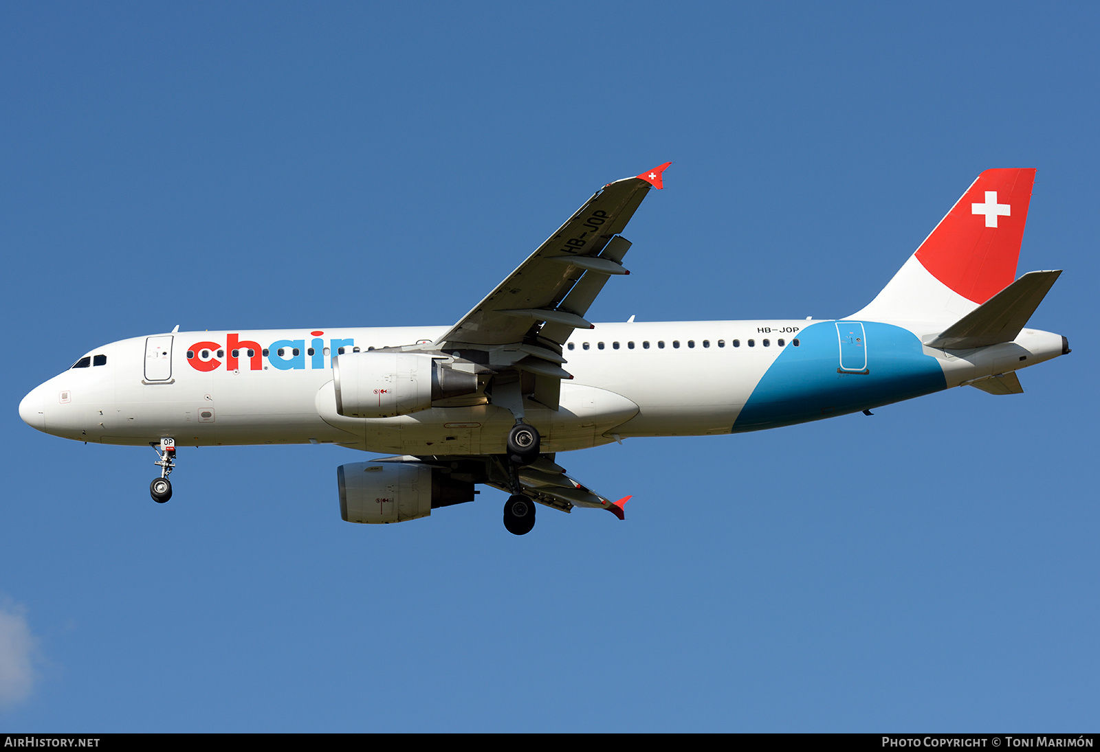 Aircraft Photo of HB-JOP | Airbus A320-214 | Chair Airlines | AirHistory.net #758781