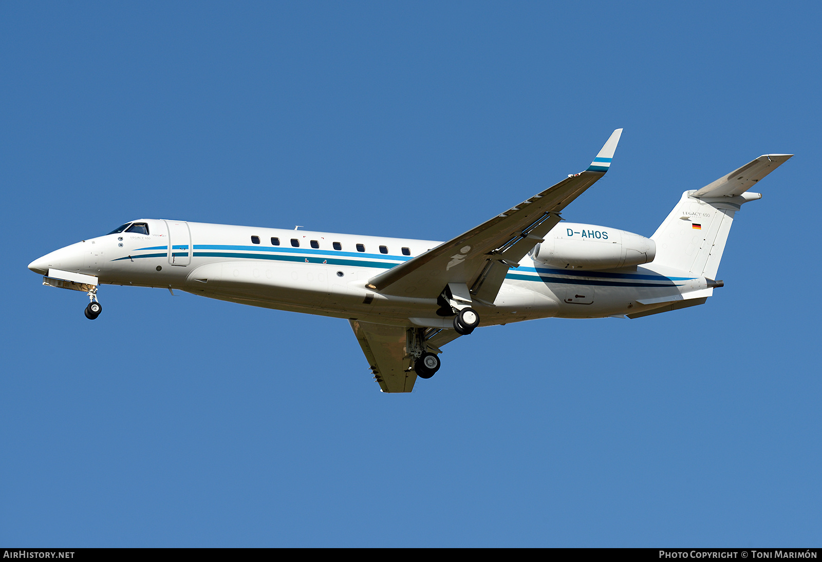 Aircraft Photo of D-AHOS | Embraer Legacy 650 (EMB-135BJ) | VistaJet | AirHistory.net #758786