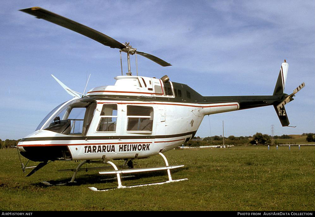 Aircraft Photo of ZK-HHZ / HZ | Bell 206B-2 JetRanger II | Tararua Heliwork | AirHistory.net #758795