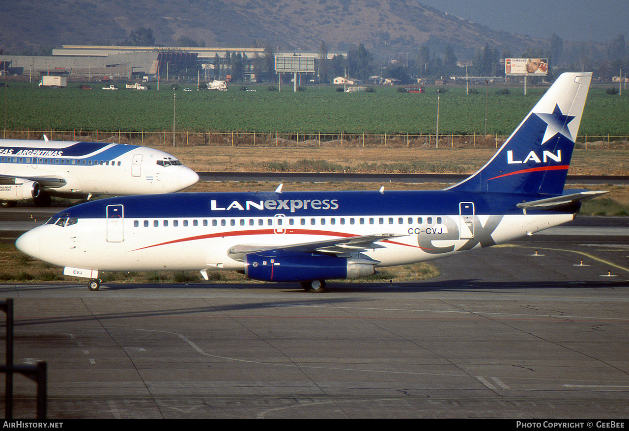Aircraft Photo of CC-CVJ | Boeing 737-2Q3/Adv | LAN Express | AirHistory.net #758797
