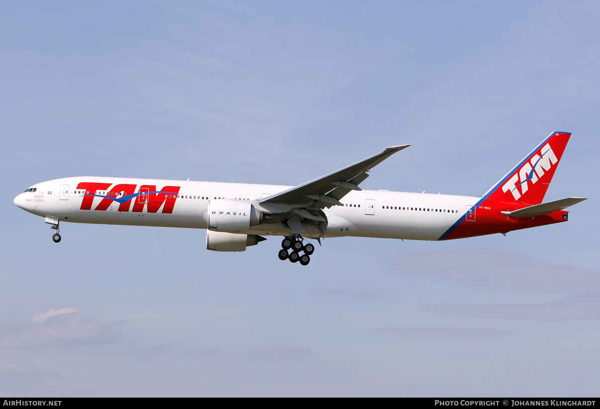 Aircraft Photo of PT-MUA | Boeing 777-32W/ER | TAM Linhas Aéreas | AirHistory.net #758806