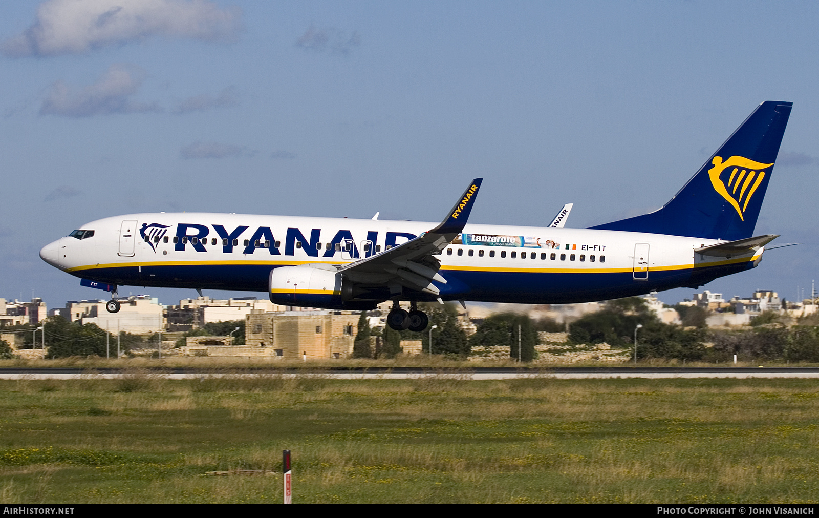 Aircraft Photo of EI-FIT | Boeing 737-8AS | Ryanair | AirHistory.net #758825