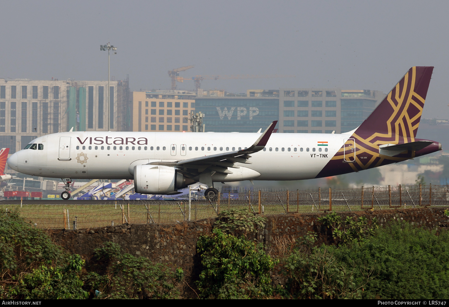 Aircraft Photo of VT-TNK | Airbus A320-251N | Vistara | AirHistory.net #758864