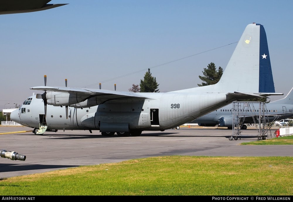 Aircraft Photo of 998 | Lockheed C-130B Hercules (L-282) | Chile - Air Force | AirHistory.net #758868