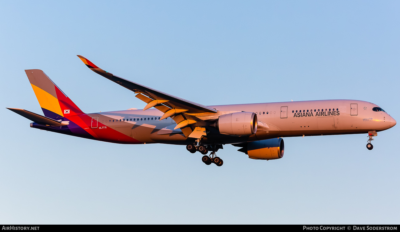Aircraft Photo of HL7771 | Airbus A350-941 | Asiana Airlines | AirHistory.net #758888