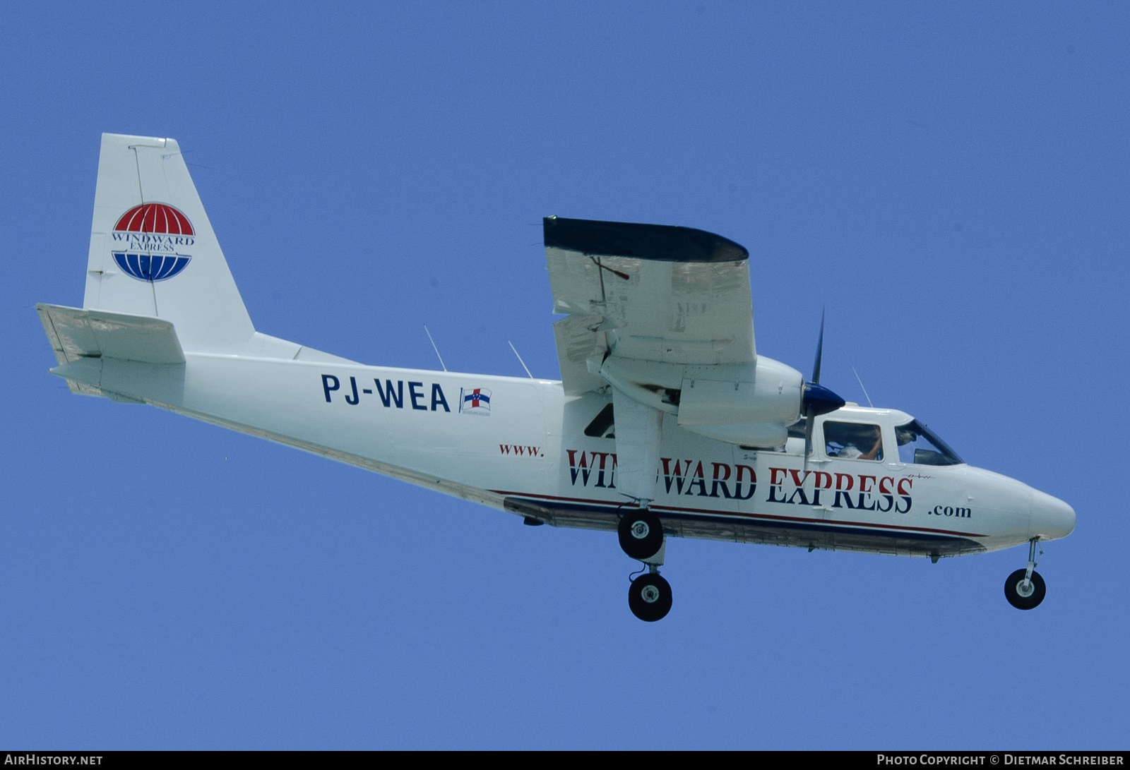 Aircraft Photo of PJ-WEA | Britten-Norman BN-2A-8 Islander | Windward Express Airways | AirHistory.net #758932