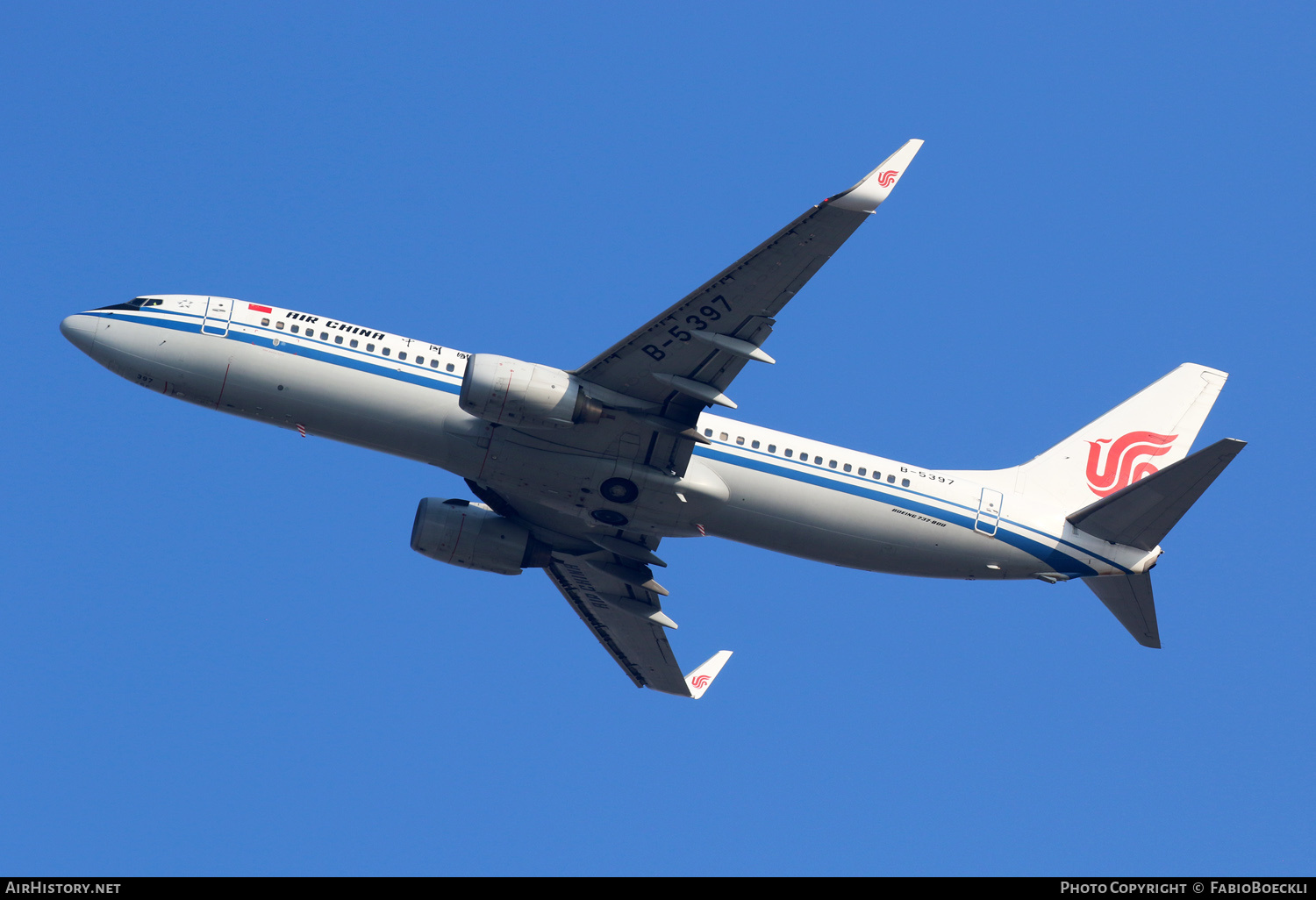 Aircraft Photo of B-5397 | Boeing 737-89L | Air China | AirHistory.net #758989