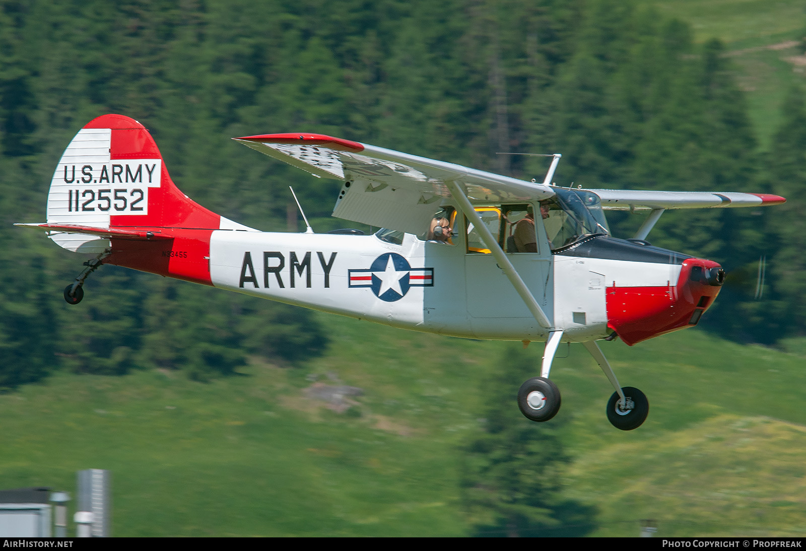 Aircraft Photo of N33455 | Cessna 305A | USA - Army | AirHistory.net #759042