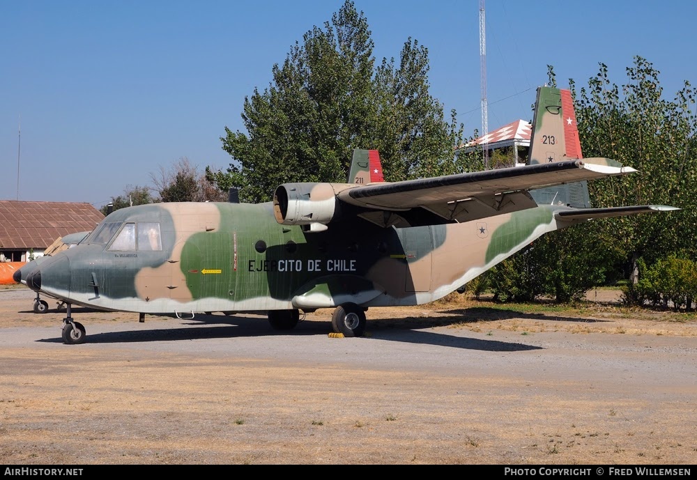 Aircraft Photo of 213 | CASA C-212-100 Aviocar | Chile - Army | AirHistory.net #759116