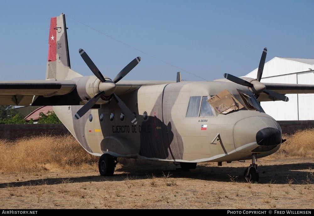 Aircraft Photo of 214 | CASA C-212-100 Aviocar | Chile - Army | AirHistory.net #759118