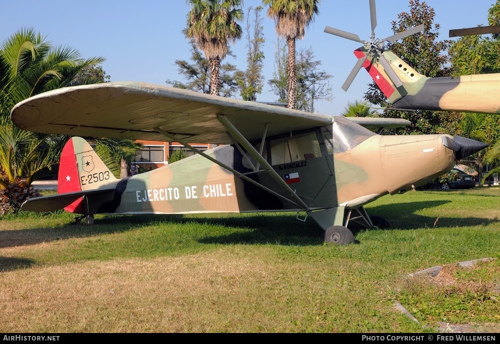 Aircraft Photo of E-2503 | Piper PA-12 Super Cruiser | Chile - Army | AirHistory.net #759137