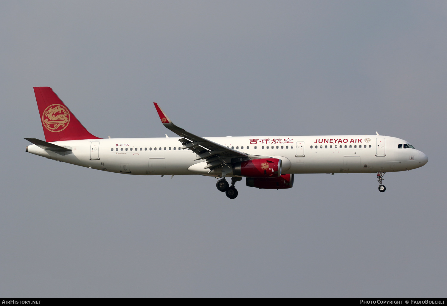Aircraft Photo of B-8955 | Airbus A321-231 | Juneyao Airlines | AirHistory.net #759277