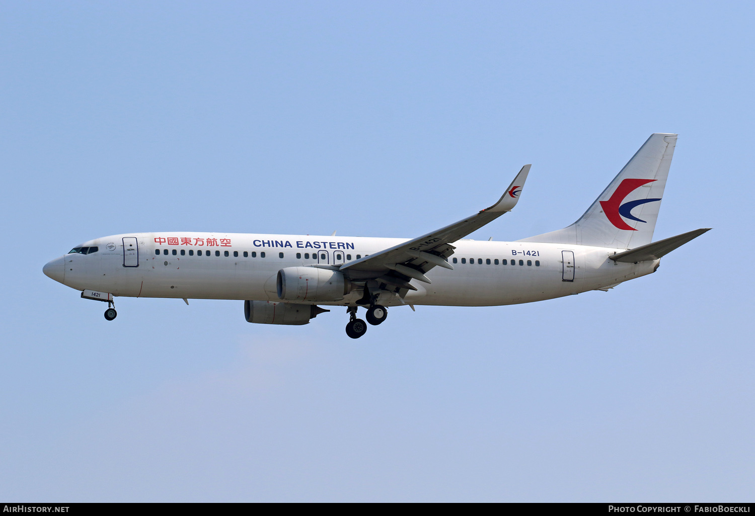 Aircraft Photo of B-1421 | Boeing 737-89P | China Eastern Airlines | AirHistory.net #759309