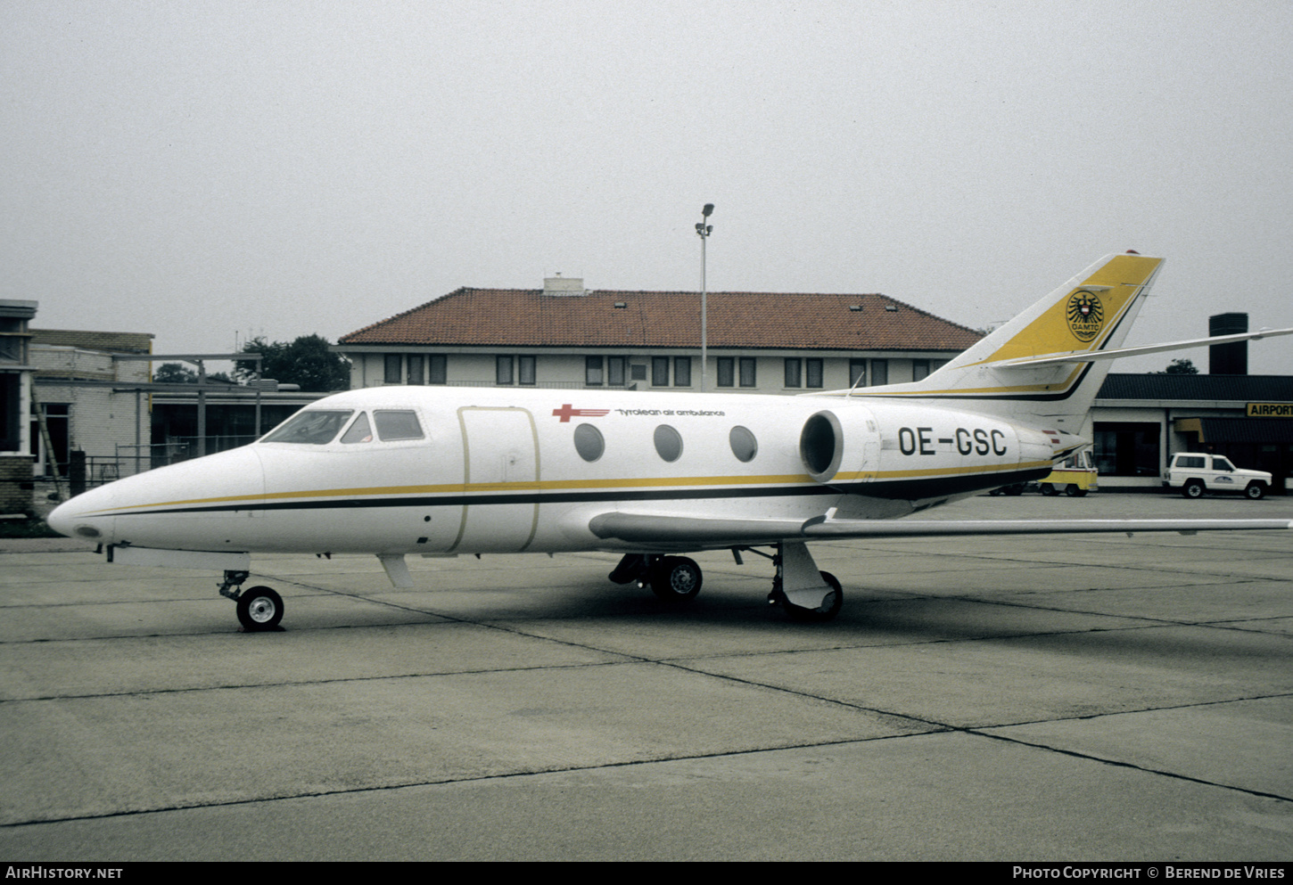 Aircraft Photo of OE-GSC | Dassault Falcon 10 | Tyrolean Air Ambulance | AirHistory.net #759321