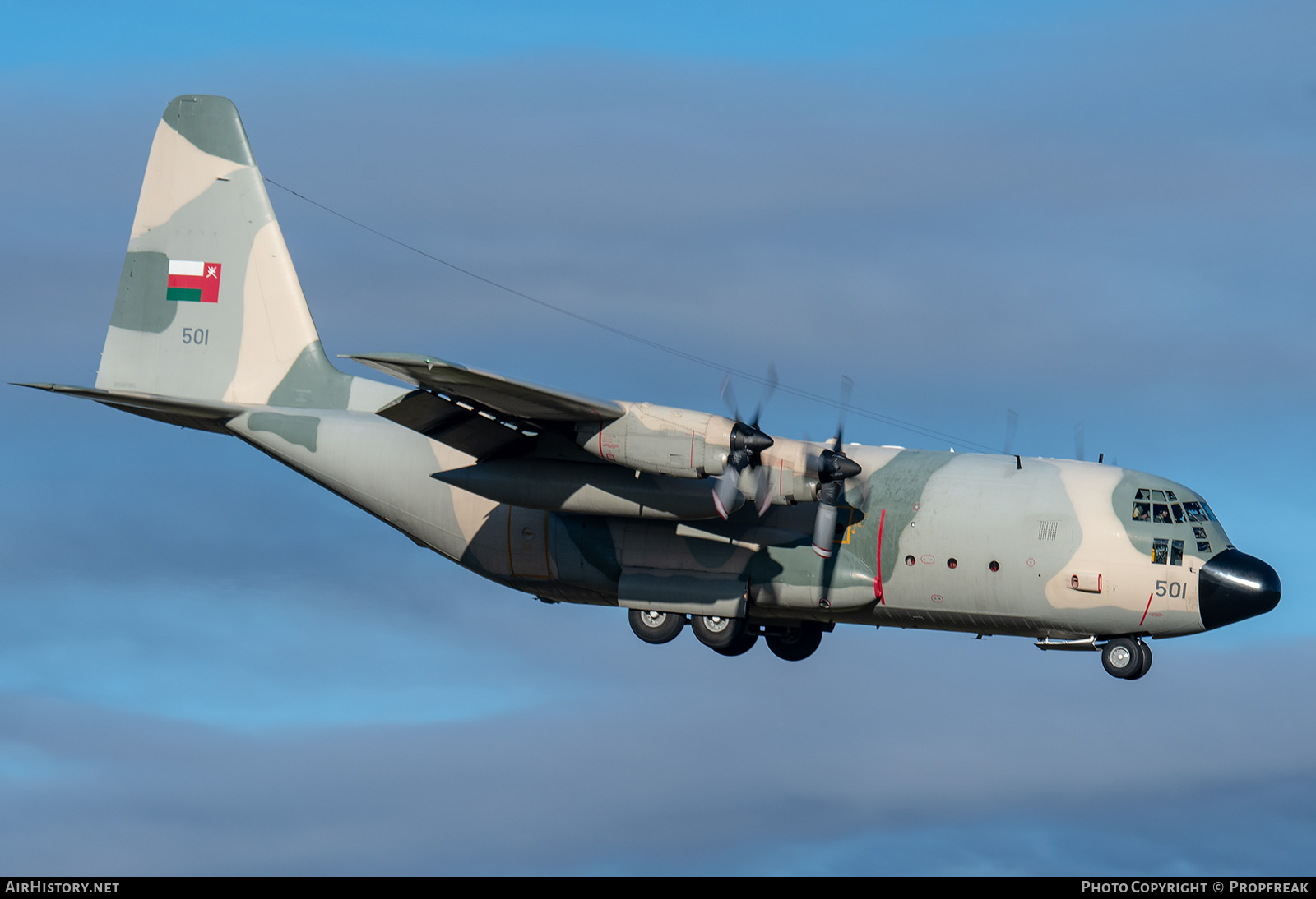 Aircraft Photo of 501 | Lockheed C-130H Hercules | Oman - Air Force | AirHistory.net #759342