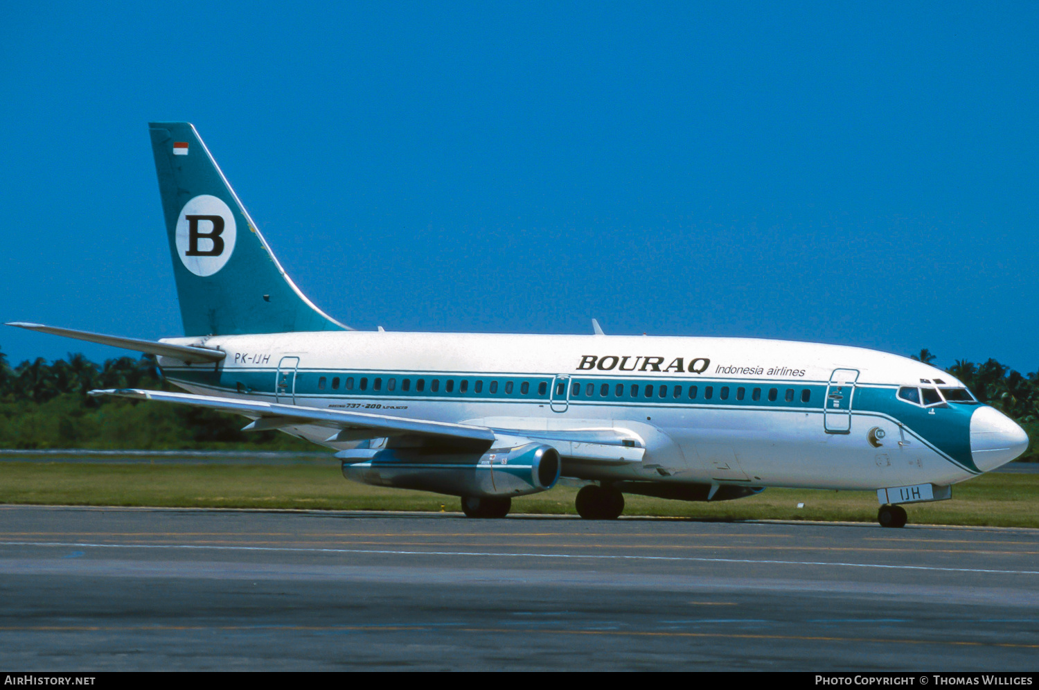 Aircraft Photo of PK-IJH | Boeing 737-230/Adv | Bouraq Indonesia Airlines | AirHistory.net #759388