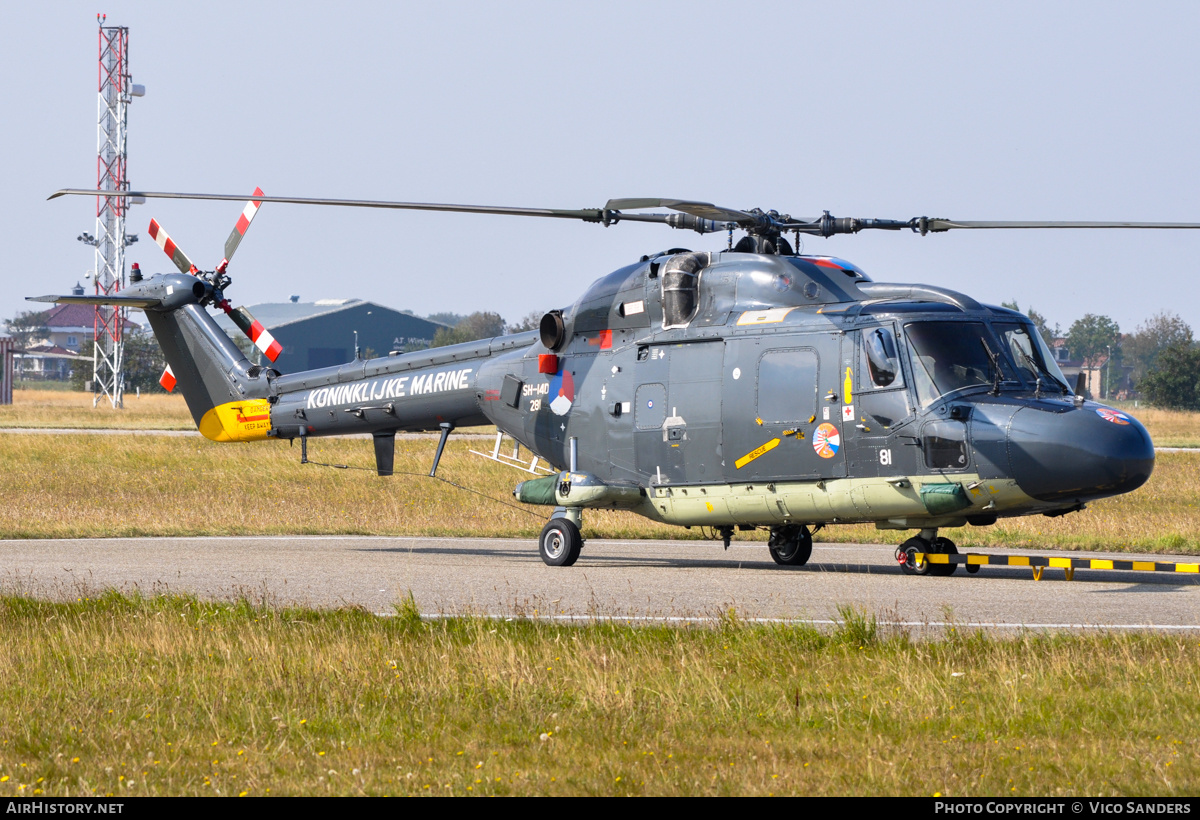 Aircraft Photo of 281 | Westland SH-14D Lynx (WG-13) | Netherlands - Navy | AirHistory.net #759393