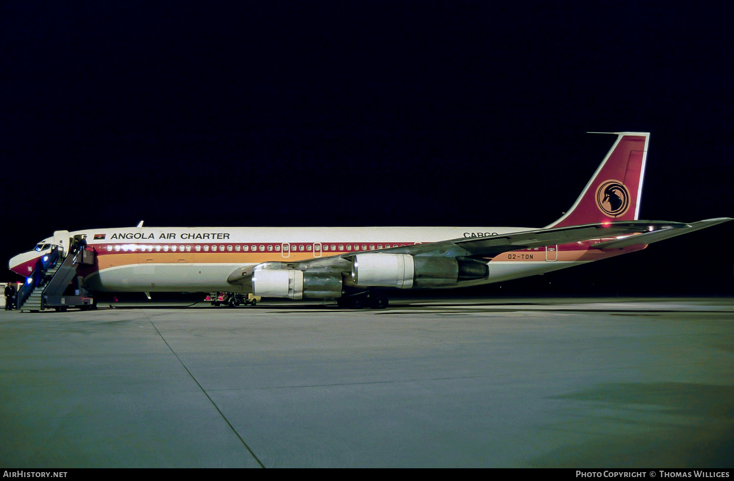 Aircraft Photo of D2-TON | Boeing 707-324C | Angola Air Charter | AirHistory.net #759394