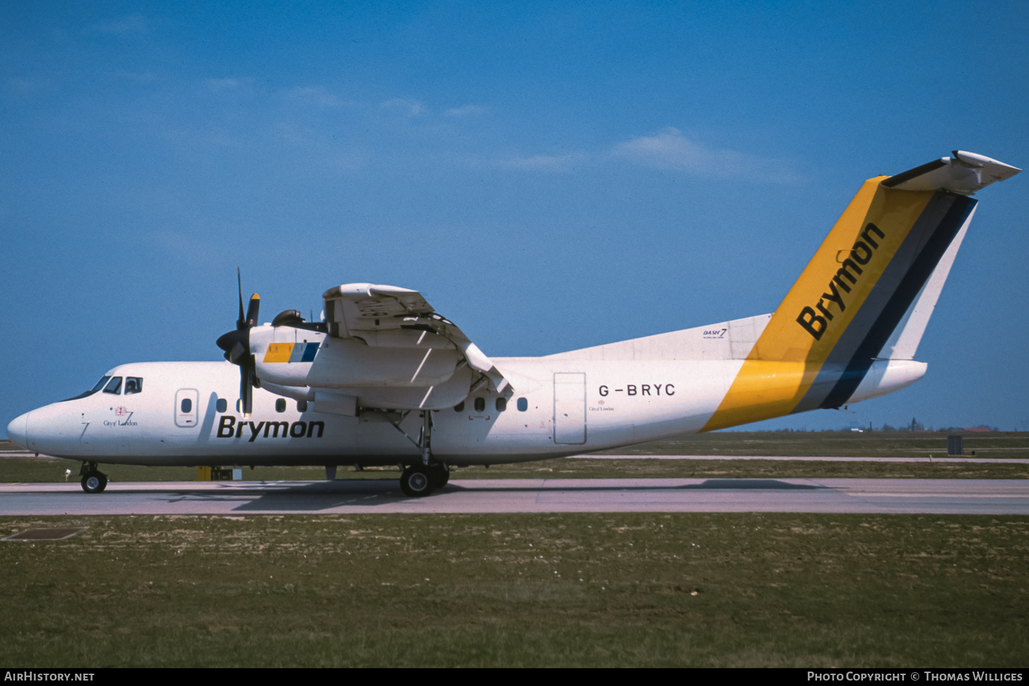 Aircraft Photo of G-BRYC | De Havilland Canada DHC-7-110 Dash 7 | Brymon Airways | AirHistory.net #759399