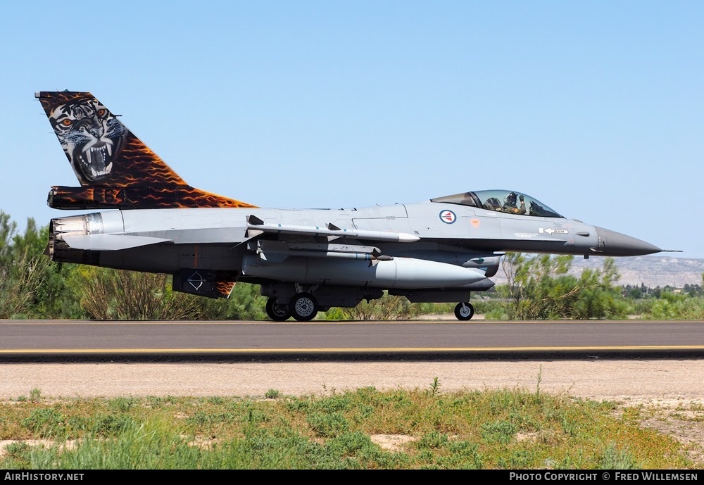 Aircraft Photo of 664 | General Dynamics F-16AM Fighting Falcon | Norway - Air Force | AirHistory.net #759410