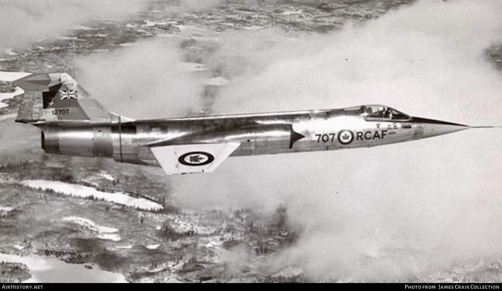 Aircraft Photo of 12707 | Lockheed CF-104D Starfighter Mk.1 | Canada - Air Force | AirHistory.net #759464