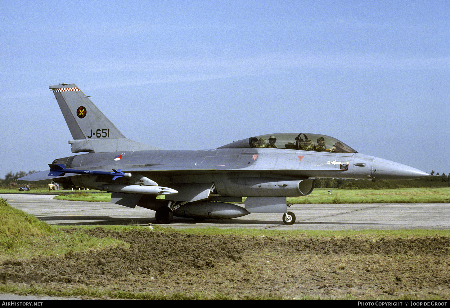 Aircraft Photo of J-651 | General Dynamics F-16B Fighting Falcon | Netherlands - Air Force | AirHistory.net #759470
