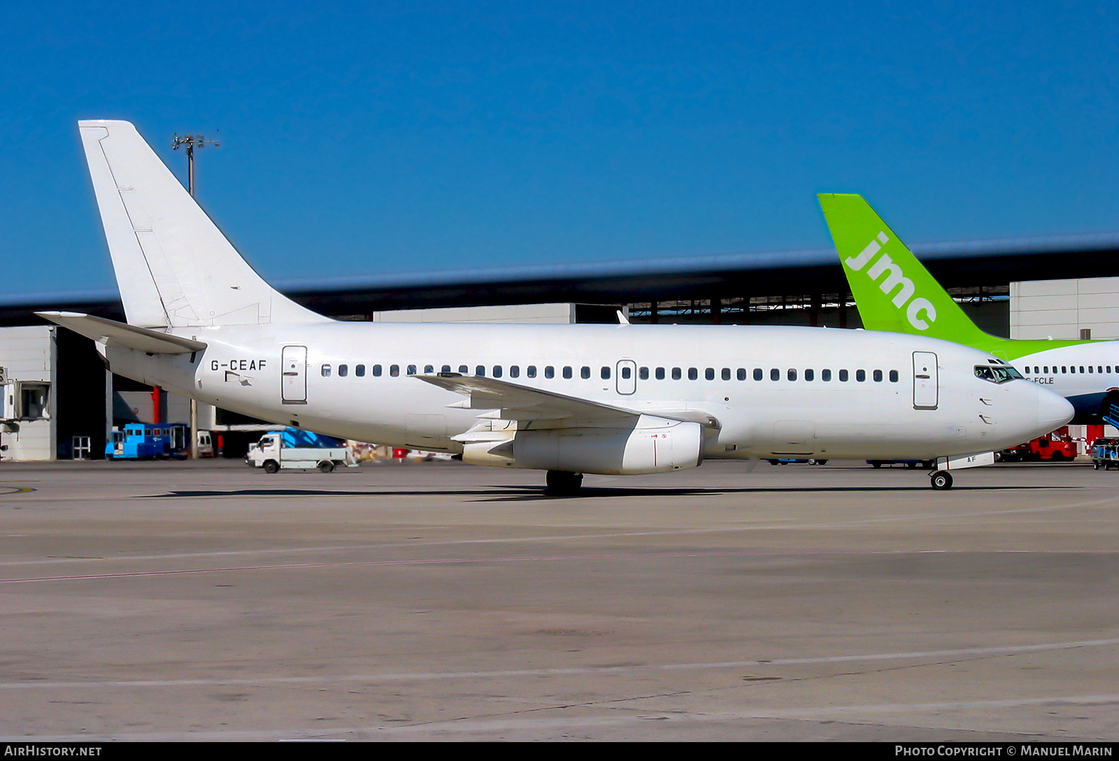 Aircraft Photo of G-CEAF | Boeing 737-229/Adv | European Aircharter - EAL/EAC | AirHistory.net #759537
