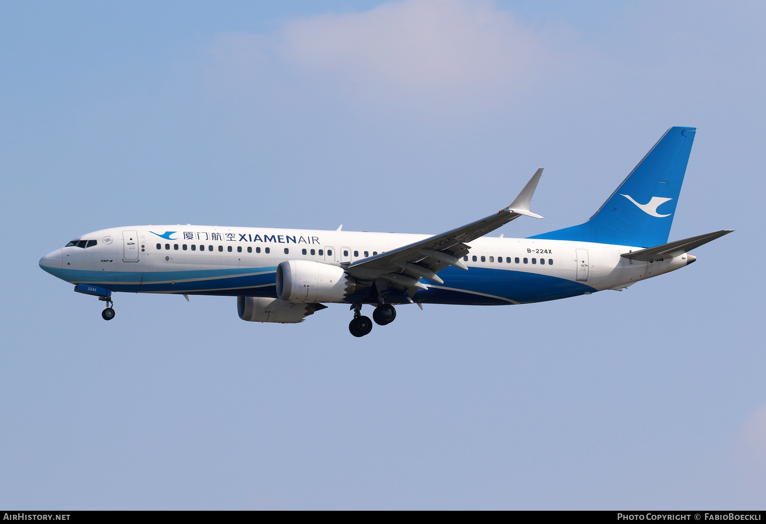 Aircraft Photo of B-224X | Boeing 737-8 Max 8 | Xiamen Airlines | AirHistory.net #759538