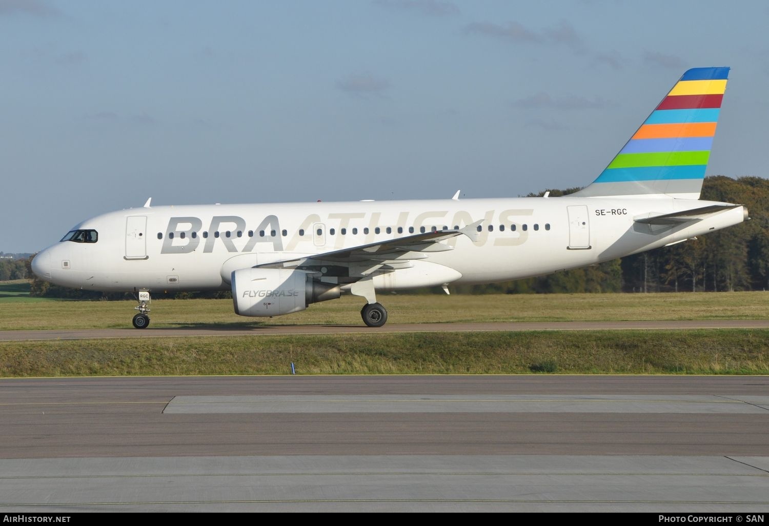 Aircraft Photo of SE-RGC | Airbus A319-112 | Braathens International Airways | AirHistory.net #759682
