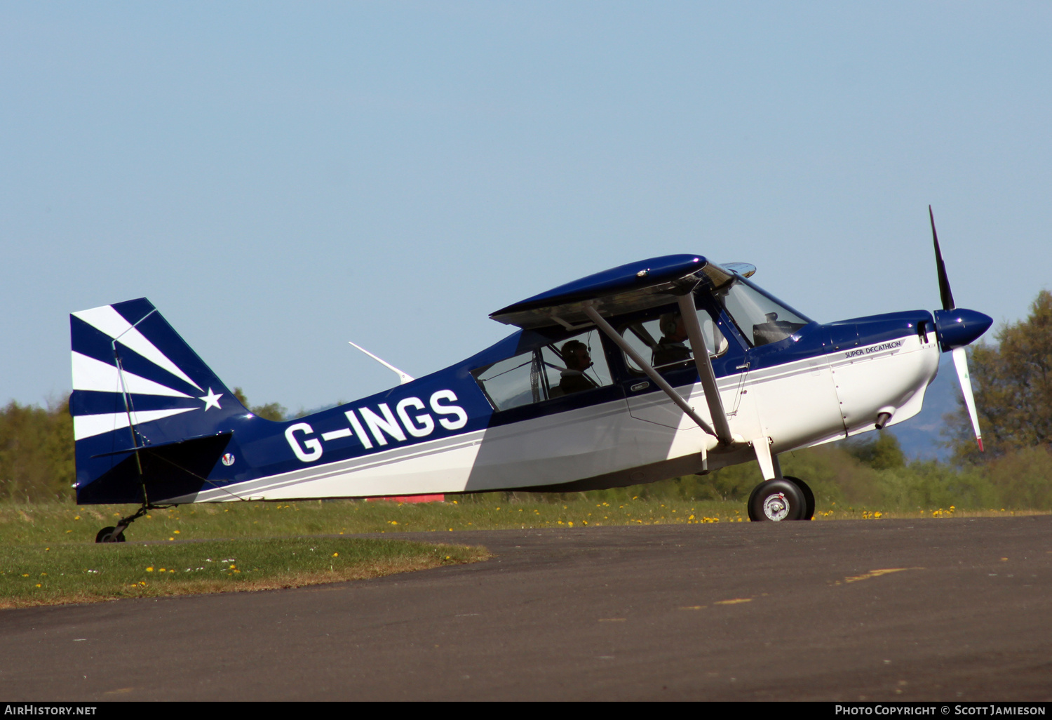 Aircraft Photo of G-INGS | American Champion 8KCAB-180 Super Decathlon | AirHistory.net #759695