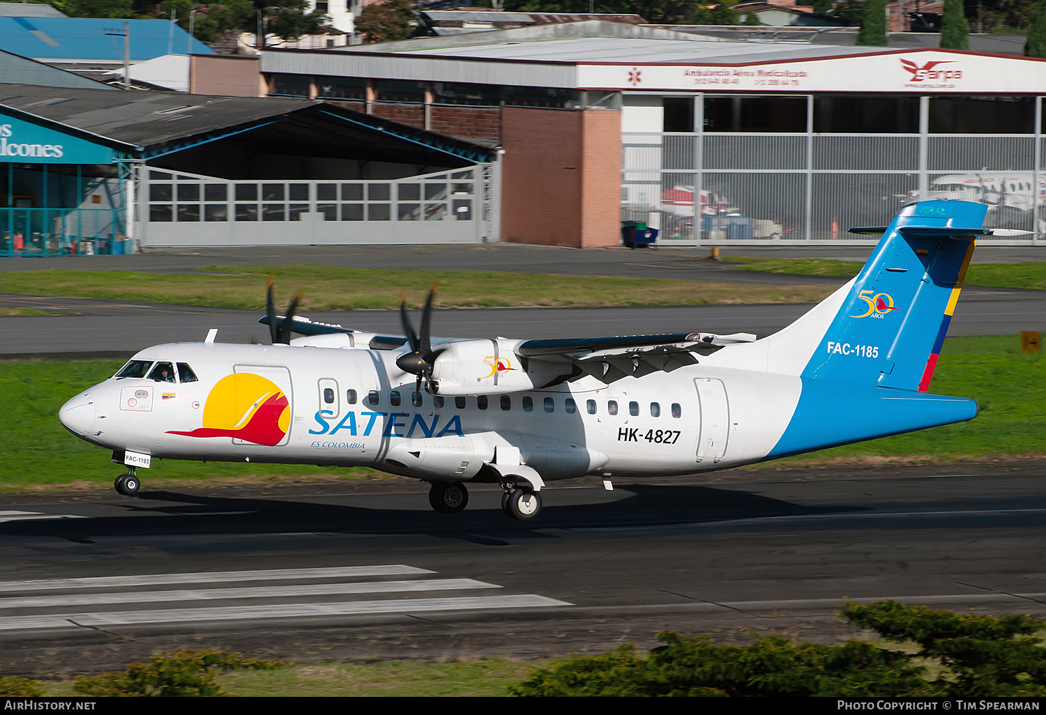 Aircraft Photo of FAC-1185 / HK-4827 | ATR ATR-42-500 | Colombia - Satena | AirHistory.net #759763