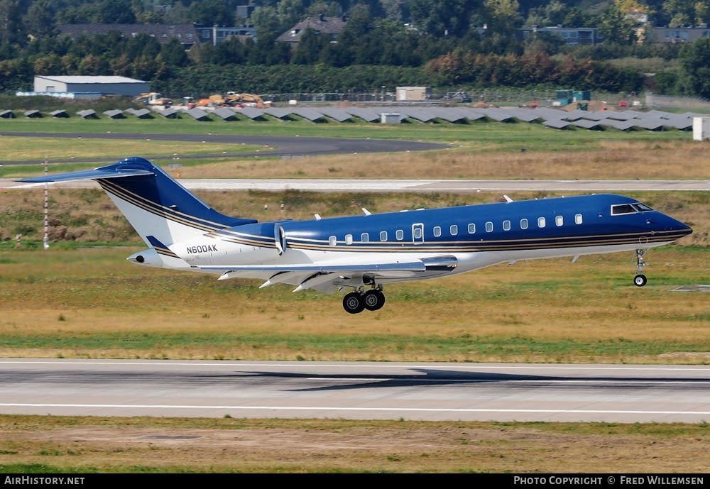 Aircraft Photo of N600AK | Bombardier Global Express (BD-700-1A10) | AirHistory.net #759857