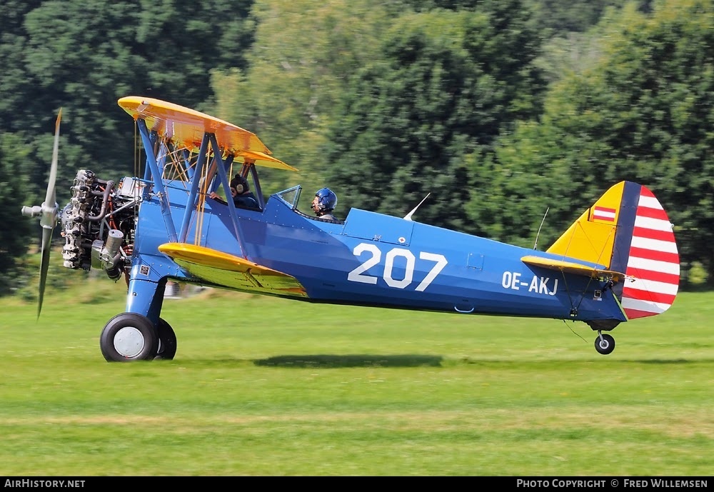 Aircraft Photo of OE-AKJ | Boeing PT-13D Kaydet (E75) | USA - Air Force | AirHistory.net #759867