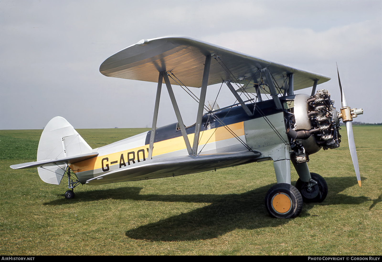 Aircraft Photo of G-AROY | Boeing PT-17/R985 Kaydet (A75N1) | AirHistory.net #759875